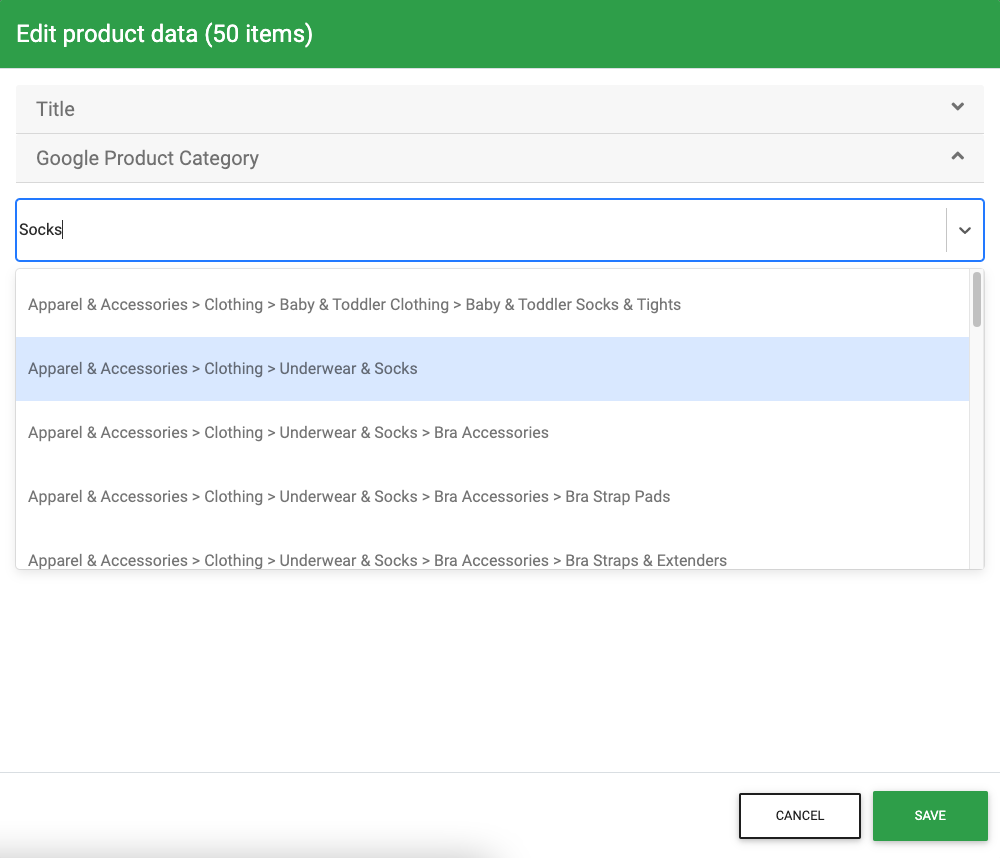 Optimizing Google Product Category at Product Level